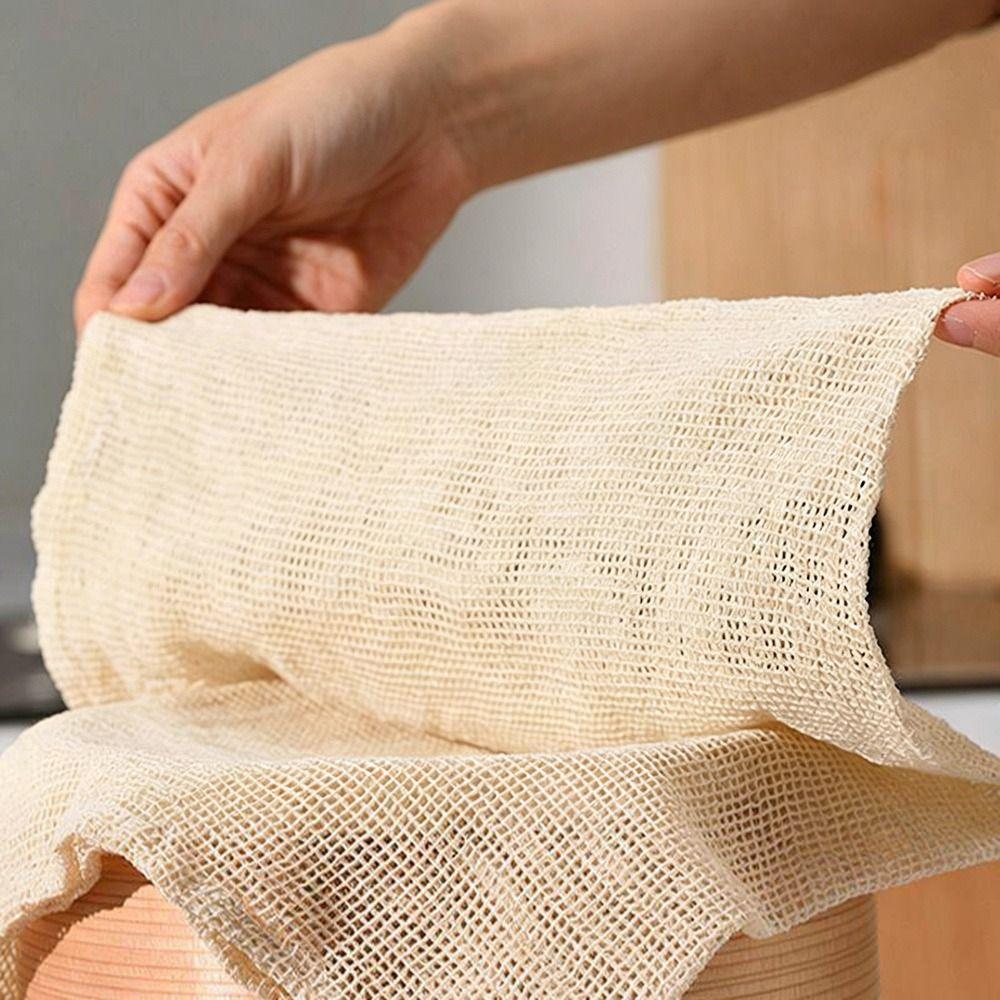 Thickened Steam Basket Liner Reusable Cotton Mesh Cloth Durable Steamer Cloth Buns Steaming