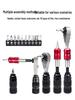 Bike Tool Kit: Ratchet Wrench, Bit Set, Tire Levers, Emergency Pump