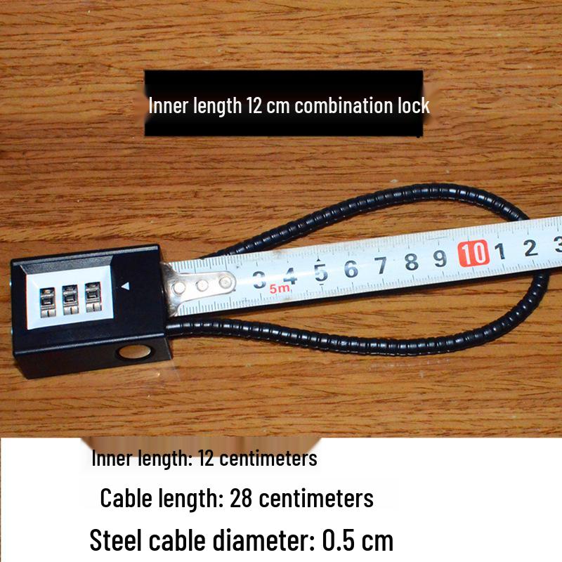 Steel Cable Combination Padlock: Anti-Theft Lock for Cabinets & Files