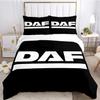 Federa Piumone con Logo Camion DAF alla Moda Set Biancheria da Letto Coperta Morbida e Federe per Ragazzi Singolo_Matrimoniale_Queen_King