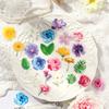60 Pcs Plant Flower Cluster Stickers Junk Journal Creative Stationery DIY Decorative Stickers Scrapbook School Supplies