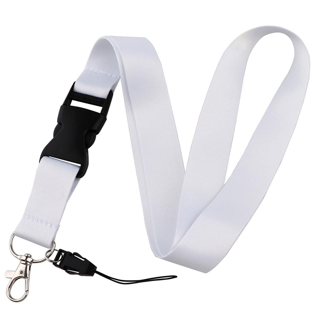 Solid Color Phone Lanyard ID Card Holder Neck Strap Mobile Phone Tag Key Chain