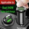 Fast Charging Dual USB Car Charger with Huawei Mini Conversion Plug for Two Phones