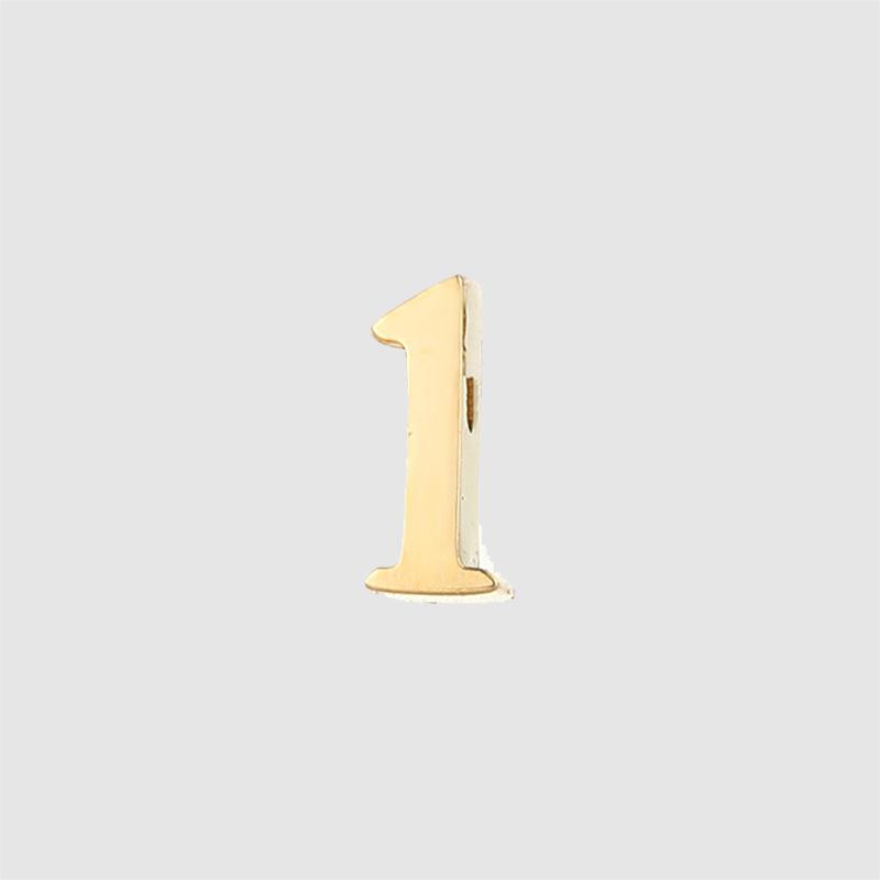 CARLIDANA DIY Jewelry Making Accessories Stainless Steel Gold Plated Arabic Number Pendant Charms for Women Necklace Bracelet