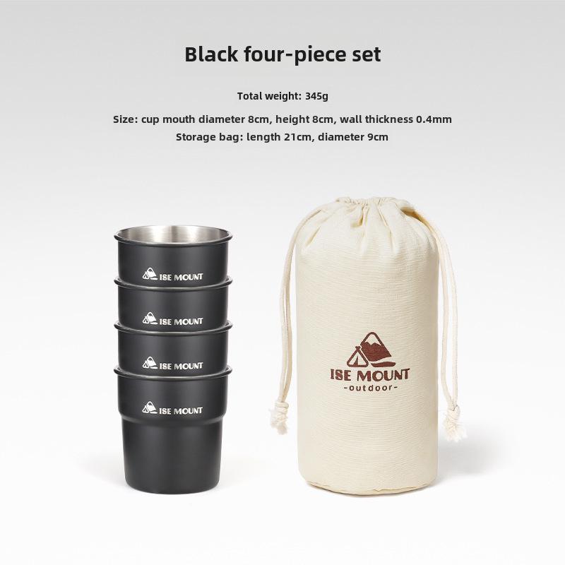 Mehrzweckbecher aus Edelstahl für den Außenbereich zum Campen, für Bier, Kaffee, Wasser und Getränke