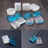 Water Silicone Pendant Mold DIY Resin Jewelry Making Mould 39x30x13mm