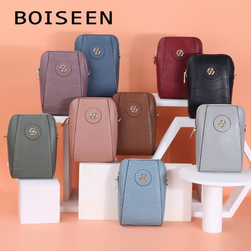 E New Mobile Phone Bag Female, Multi-color Large-capacity Shoulder Bag Fashionable Zipper Oblique Span Bag Female