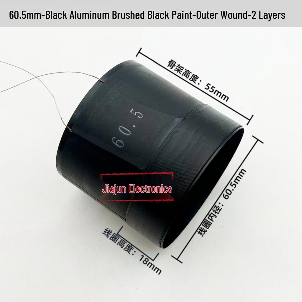 Black Aluminum Woofer Voice Coil Repair Kit - Core Wire: 25-125, Coil Sizes: 65.5mm, 75.5mm, 99.5mm