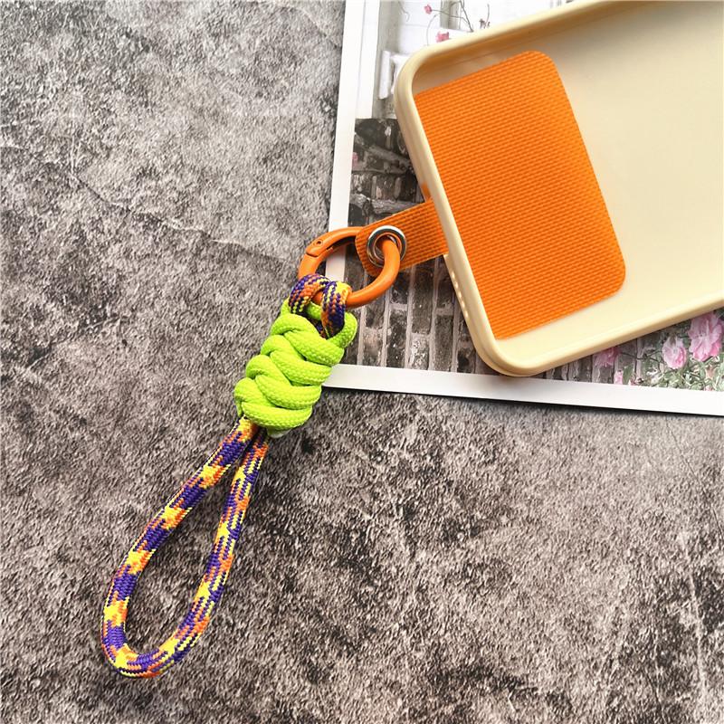 Key Ring Lanyard Matching Color Cellular Pendant Braided Cord Rope Keychain Anti-lost Sling Key Landyard Premium Accessories