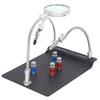 Soldering Helping Hands Flexible Arms Angle Adjustable Hands Soldering Station with 3X Magnifier