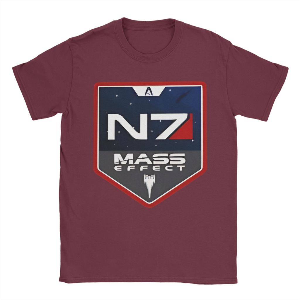 Mass Effect N7 TShirt Men  Vintage TShirts Summer O Neck Harajuku Tee Shirt Casual Oversized Clothes