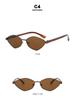 2024 High-End Small Frame Rhombus Cat Eye Polygon Sunglasses