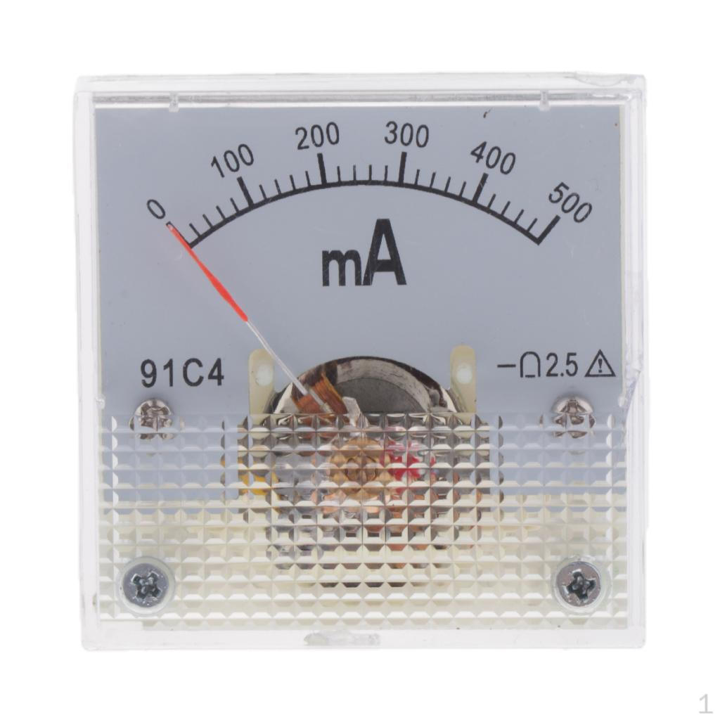 Plastic Ammeter Current Panel Meter DC Pointer