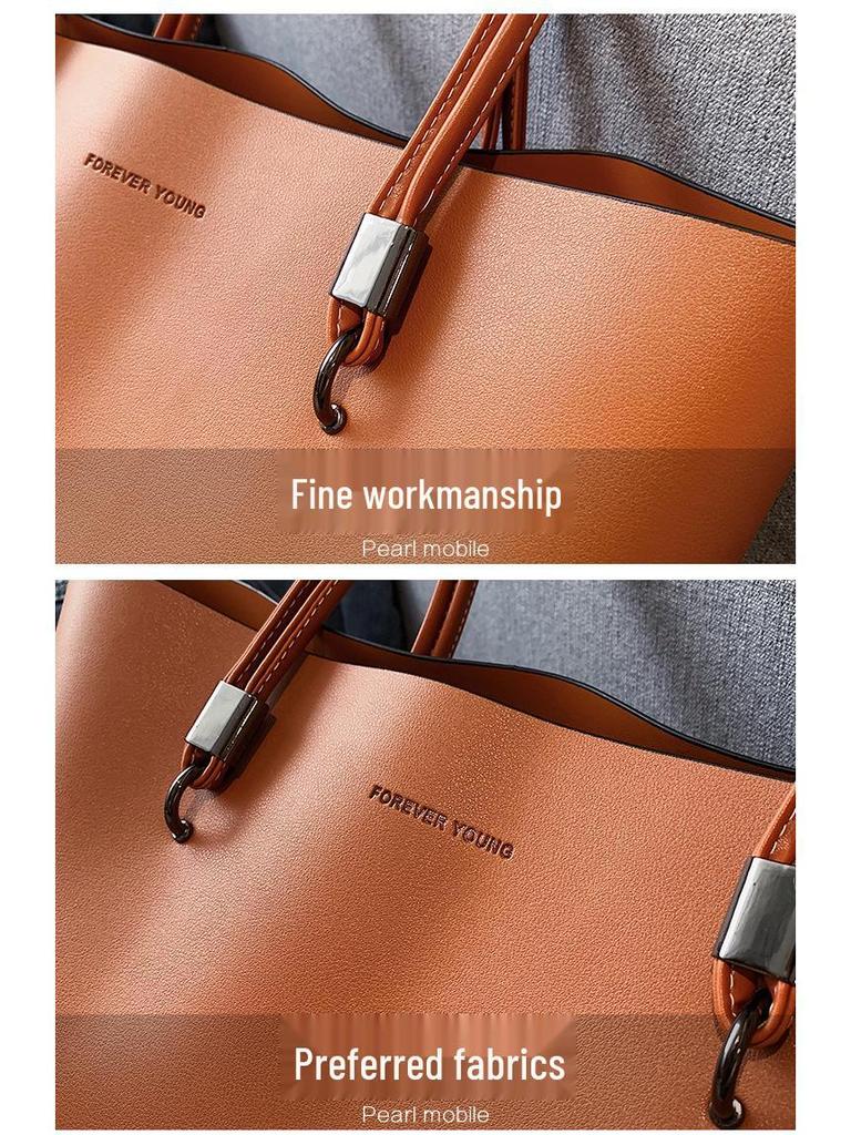 2025 Damen Minimalistische Große Tragetasche: Französische Nischen-Umhängetasche mit ausreichend Fassungsvermögen für Pendeln und Unterricht