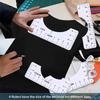 4pcs-T-shirt Alignment Tool Guide Ruler Round Neck Calibration Sewing Scalar Ruler