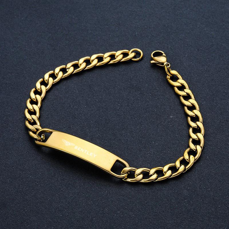 Men Women Gifts Custom Bracelet Stainless Steel Adjustable Bangle For New Bentley Flying Spur Continental GT Bentayga Mulsanne TH3