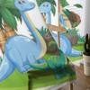 Dinosaur In Nature Sheer Curtains For Living Room Window Transparent Voile Tulle Curtain Bedroom Drapes Home Decor