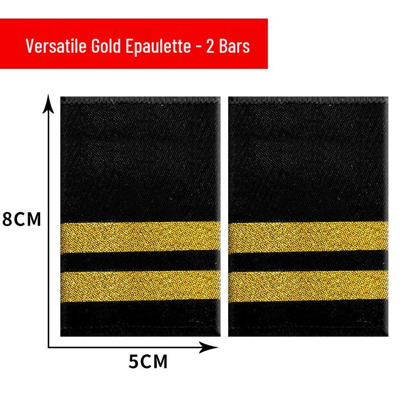 Aviation Epaulettes: Pilot, Captain, Flight Attendant & Trainee Styles with Bullion Wire Ribbon
