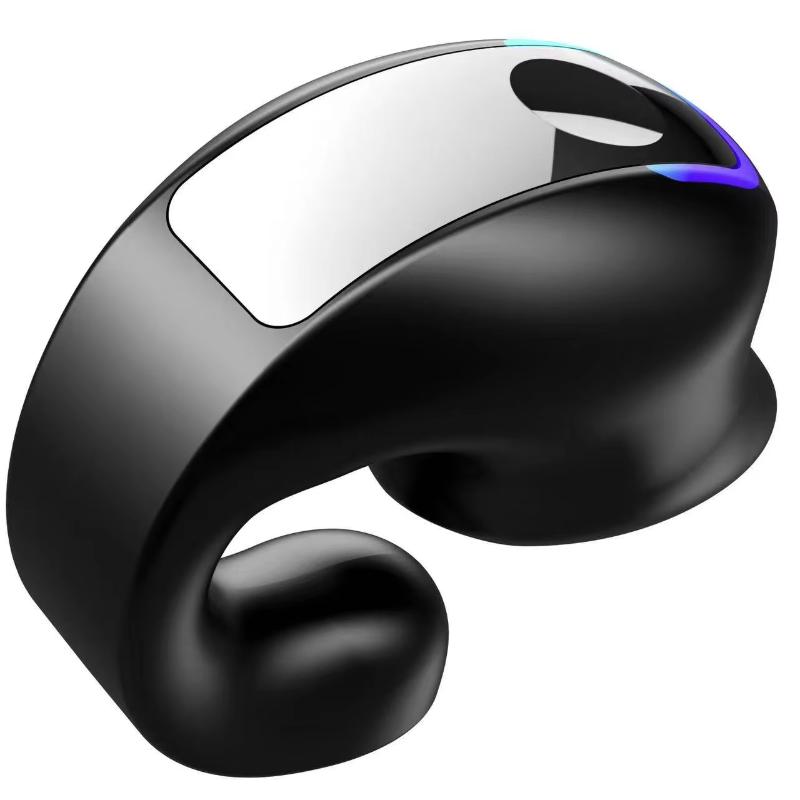 1 Set Bone Conduction 5.3 Wireless Bluetooth Headset Single Ear Clip-on Lightweight Headphone for Daily Use Gifts