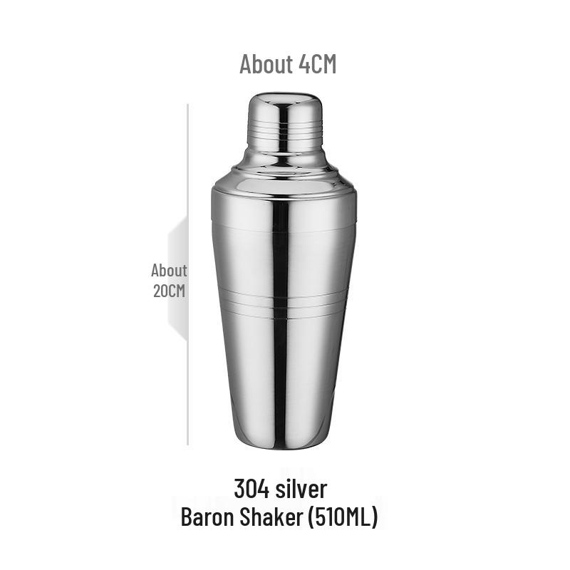 Boston 304 Stainless Steel Cocktail Shaker Set - Bar Tool Kit