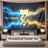 Custom Name Text Tapestry ifk göteborg Personalized Polyester Wall Tapestry For Bedroom And Room