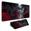 Vintage Japanese Skull Floral Large Mouse Pad Stitched Anti Slip Rubber Base Mat For Gaming Desk Office Pc Keyboard Desktop