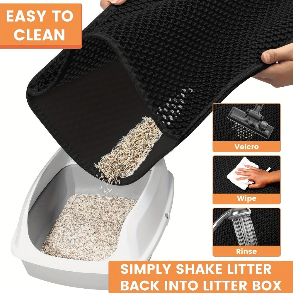 70x120cm Large Cat Litter Mat Waterproof Non Slip Double Layer Pet Toilet Litter Trapping Pad For Cats Litter Box Floor Protection
