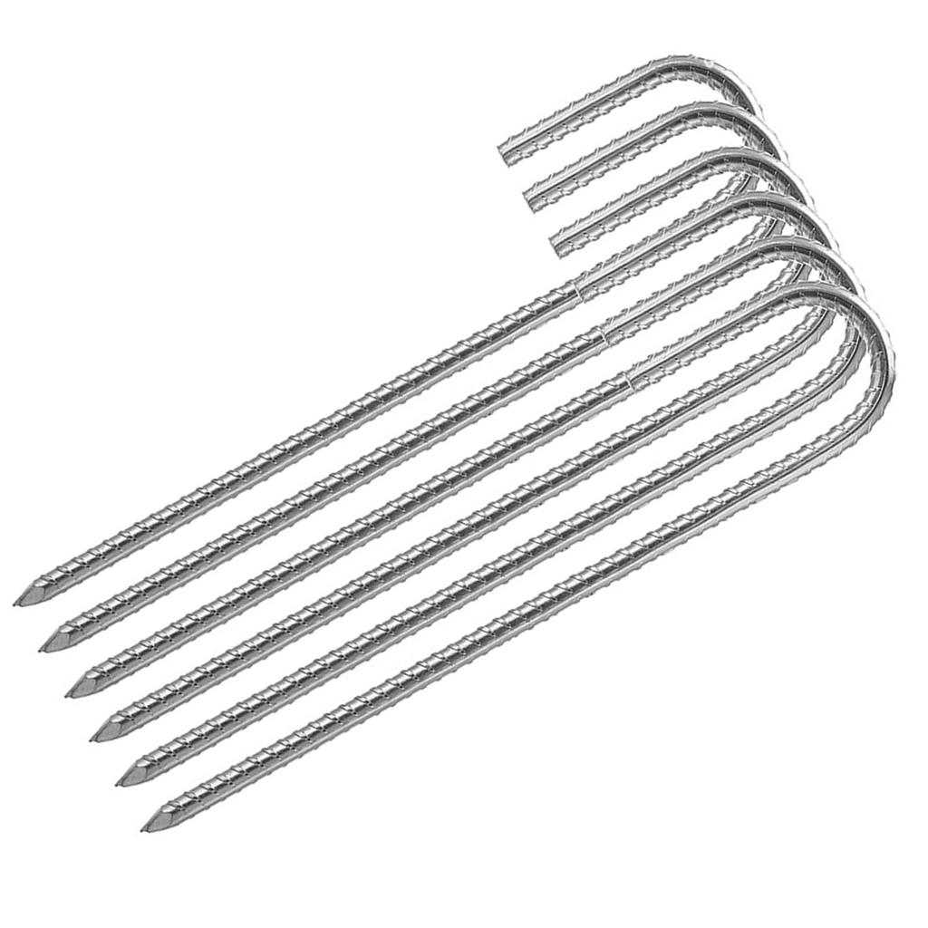 J-Haken Erdanker Verzinkter Stahl Bewehrungsstähle Spitzes Ende Stützpfähle für Gartenzaun