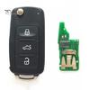 Remote Key for Car Replacement 3 Buttons 434MHz Flip Case Fob 5K0 837 202 AD Volkswagen Button