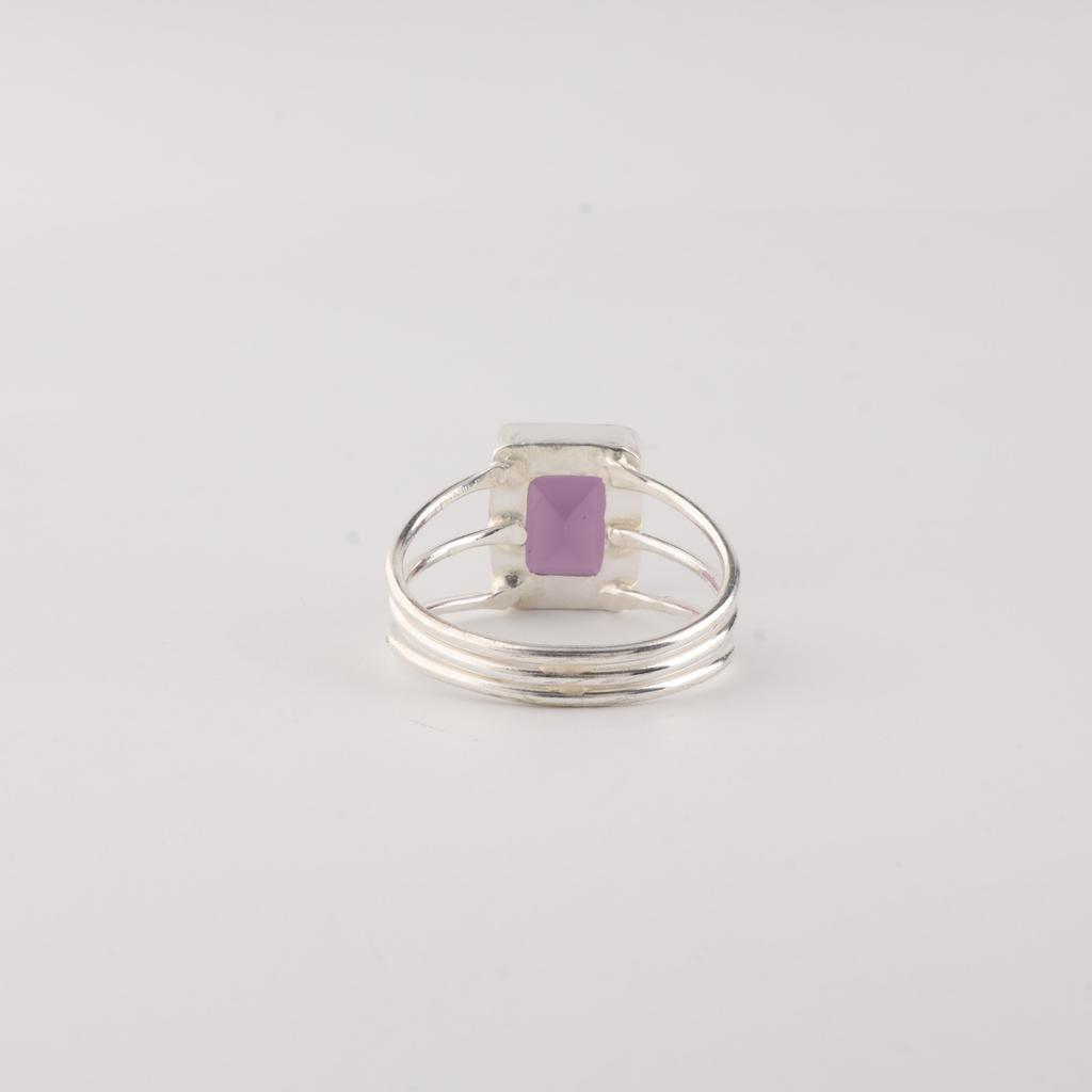Amethyst Gemstone 925 Sterling Silver Handmade Jewelry Designer Wedding Ring For Anniversary Gift RR-78-2