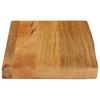 Vidaxl Tabletop with Natural Edge, 50X20X2.5 Cm, Mango Wood