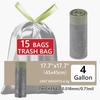 Thickened Large Drawstring Trash Bags - Home Kitchen/Student Dorm/Bathroom Use, Handheld Disposable Garbage Bags RQSL-WM-0063-3