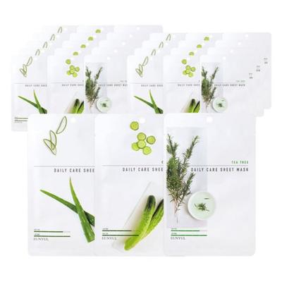 Eunyul Aloe Cucumber Tea Tree Daily Care Sheet Mask 22ml*30ea