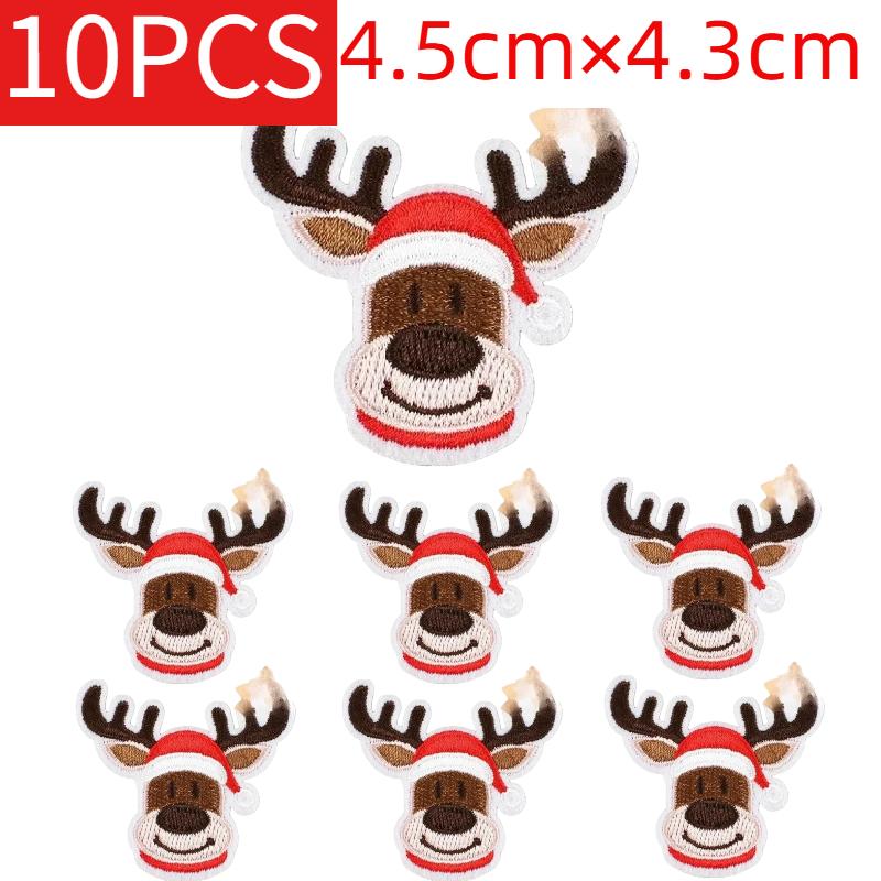 Wholesale Lots of Lots of Christmas Style Embroidery Horror Skull Patches Santa Pumpkin Thanksgiving Ironing Bag Decoration