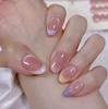 Gothic Red & Black Gradient Handmade Long False Nails