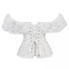 European Lace Strapless Shapewear Evening Gown with Fishbone Corset