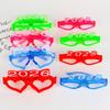 6Pcs Glowing Heart LED Glasses Night Event Party Supplies Reusable Bright Light Comfort Safe Materials