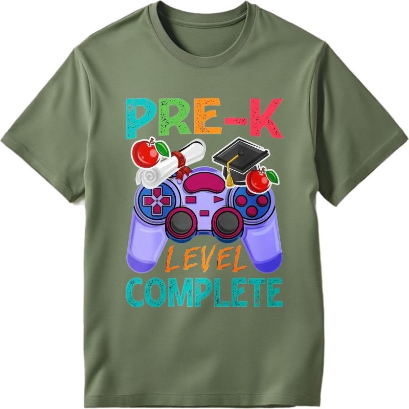 men brand tshirt Vintage summer For man t shirt Pre K Level Complete Game Controller Short Sleeve Long sleeve Oneck Top tees