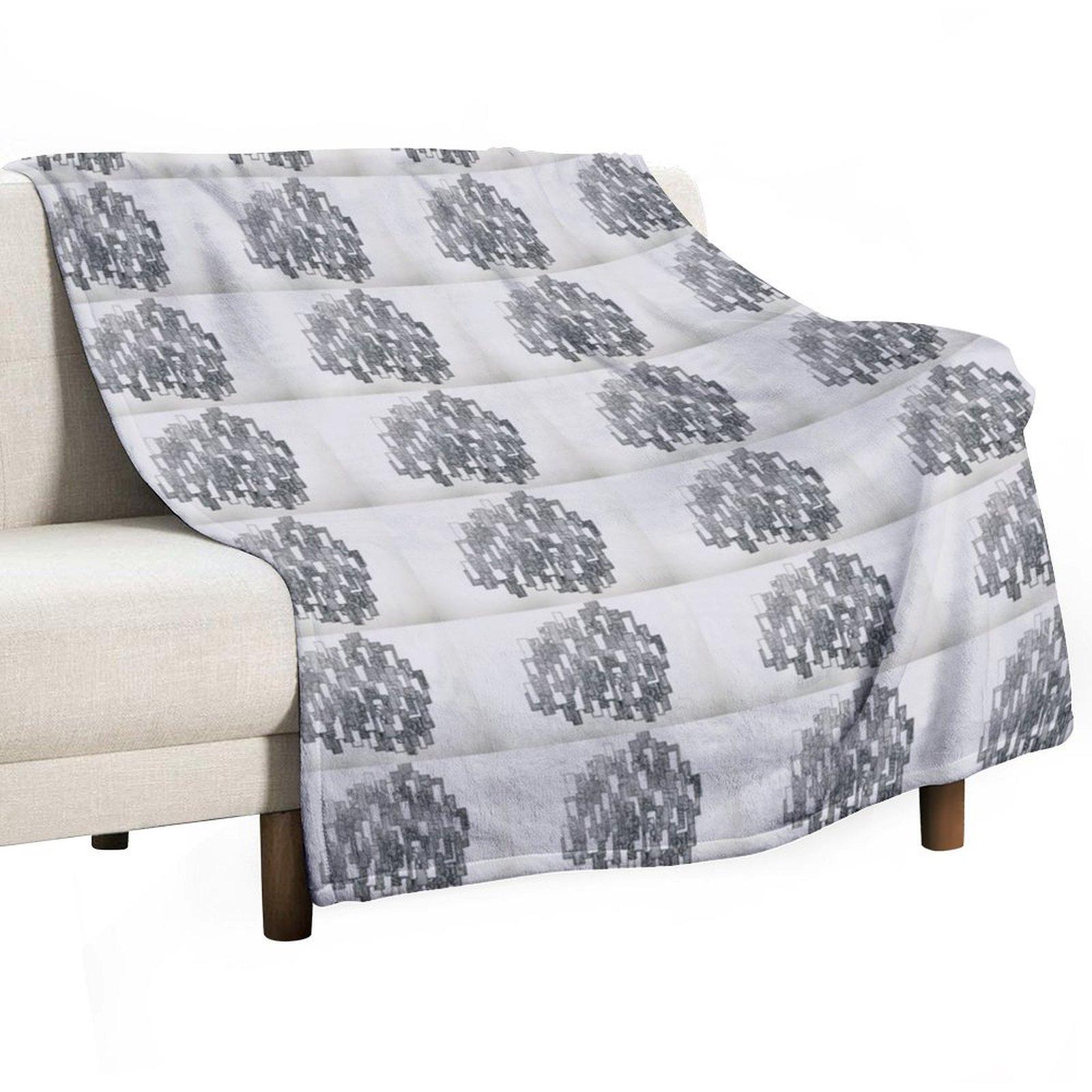 

Абстрактный плед, плед на диван, клетчатый, теплый для зимы, очень большой 30x40in