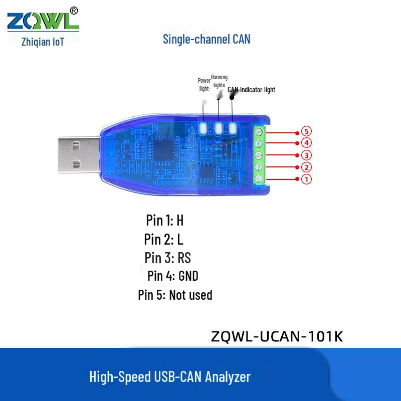 

UCAN-101K Dual-Channel USB to CAN/CANFD Analyzer Module