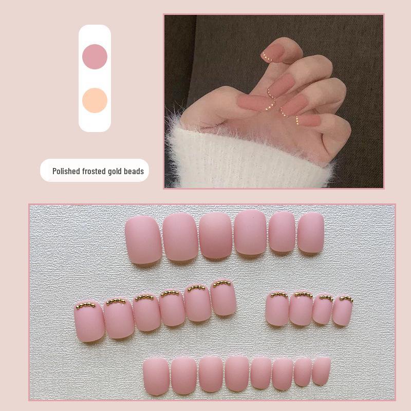 Red Xiaohongshu Style Fake Nails - 24 Piece Set