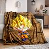 1 Stück Goku, Super Saiyan Decke Weich Warm Ganzjahres Überwurf für Sofa, Bett, Auto, Büro Lebendiges Buntes Design, Strapazierfähig & Gemütlich Geschenk