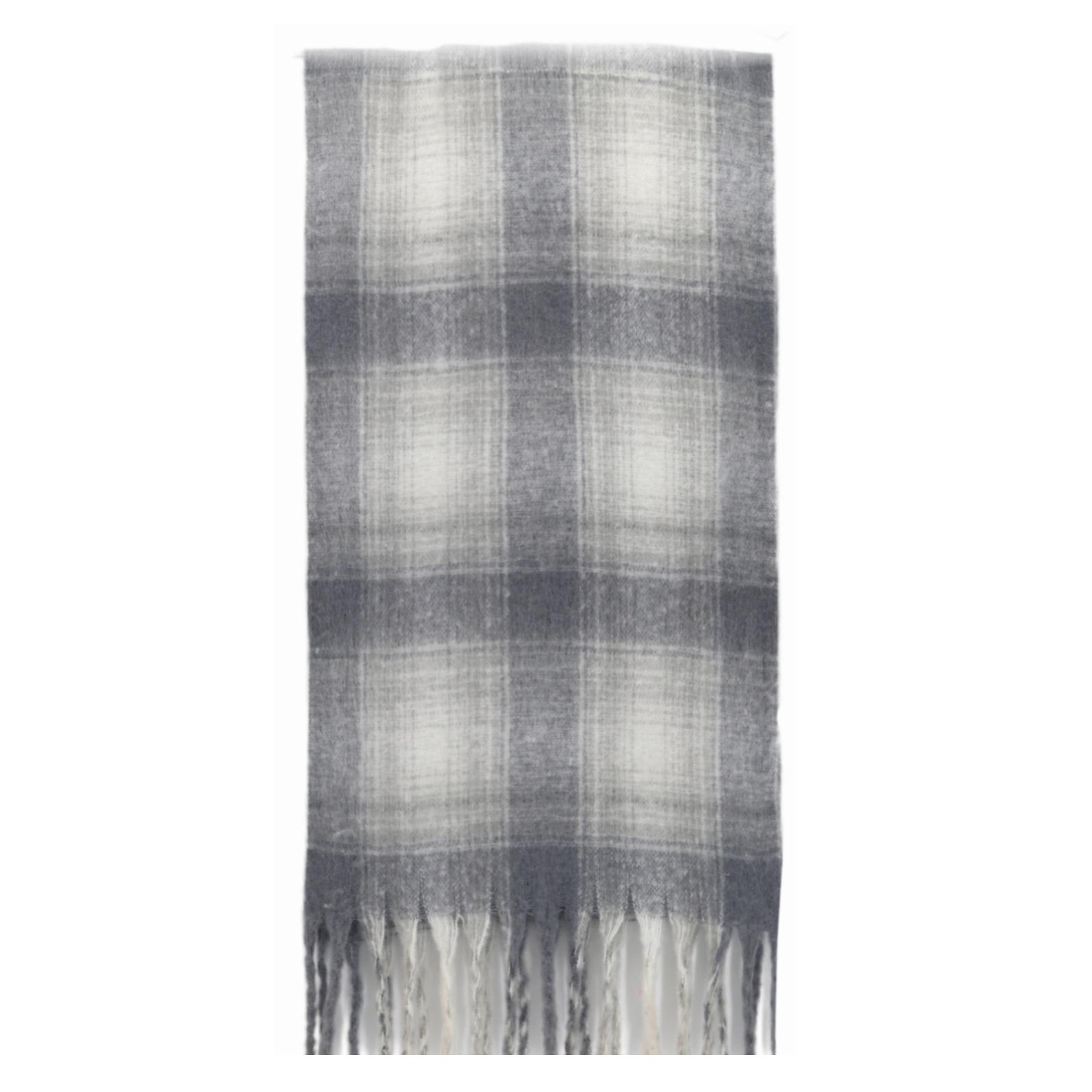 

Осенне-зимний шарф с бахромой, женский, сезонный, новый, из мохера, для пары, высококачественная универсальная шаль, студенческий ветрозащитный теплый шарф 180cm*50cm280g грязно-белый