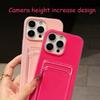 2in1 Card Holder Slot Wallet Photo Pocket Clear Candy Color Case For iPhone 17 16 15 14 13 12 11 Pro Max TPU+PC Shockproof Cover