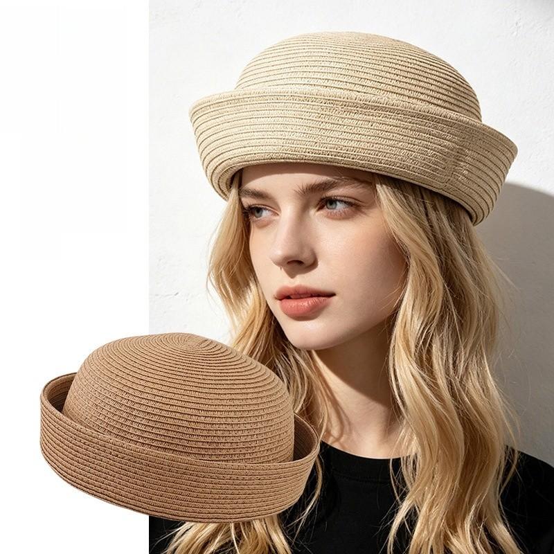 Classic Straw Sun Hat With Breathable Material For Summer Casual Wear