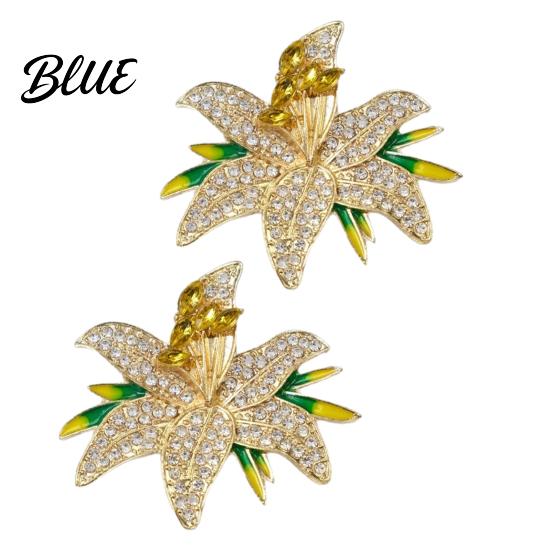 Scarves Brooch 1/2Pcs Women Pin Flower Design Lapel Pin