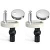 Toilet Seat Hinge Fixings Top Fix Nuts Screws Quick Release Hinges Fitting Rubber Back To Wall For Toilet Seat Hinge Replacement