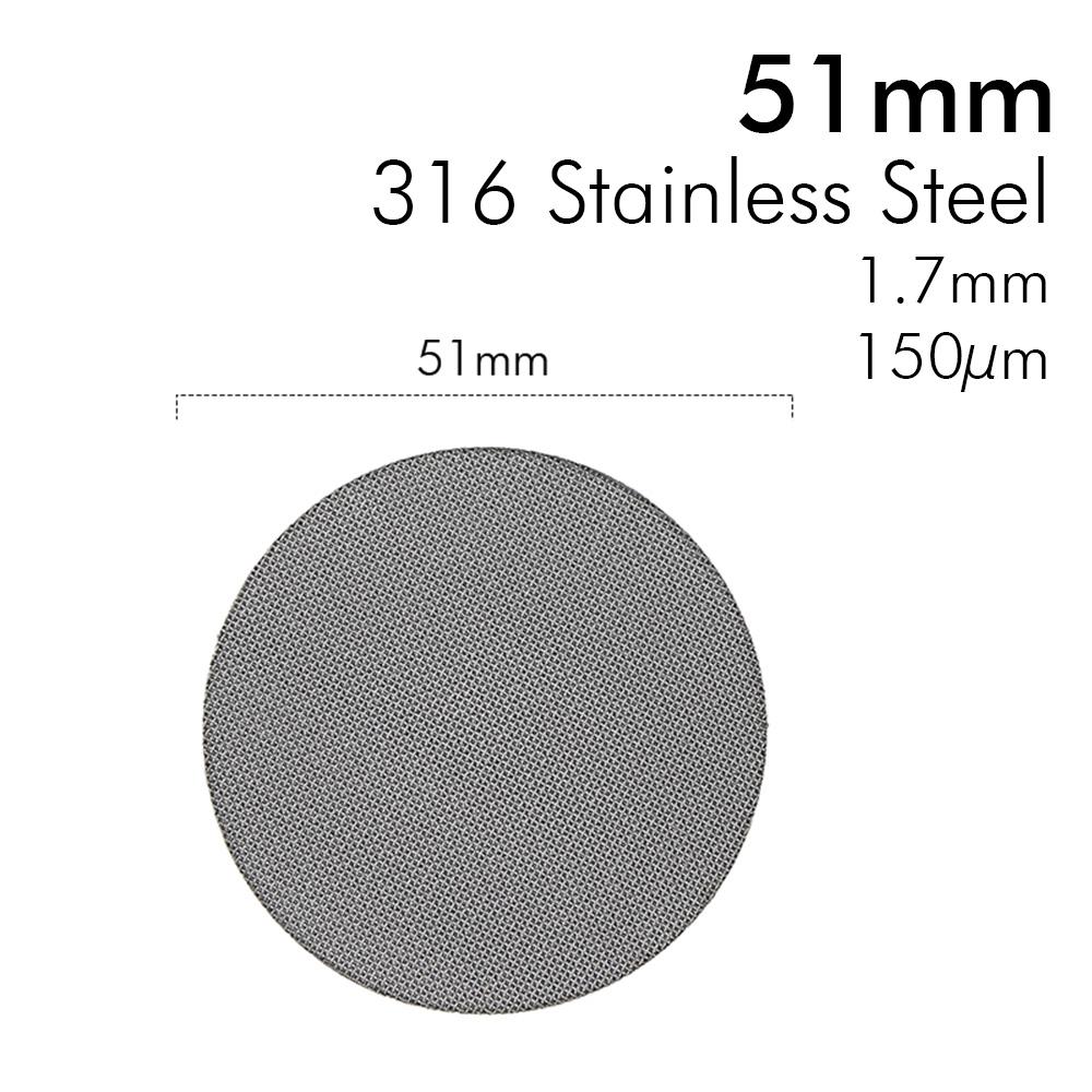 Coffee Filter Screen Stainless Portafilter Puck Screen Reusable Filter Mesh Screen for Espresso Coffee Machine 51/53.5/58.5 MM