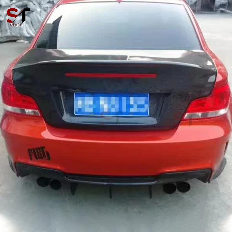 BMW 1 Series E82 CSL Style Carbon Fiber Ducktail Trunk Spoiler