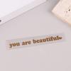 Car Stickers You Are Beautiful Interior Decoration Rear View Mirror Stickers Creative Sport Pvc Vinyl Decals